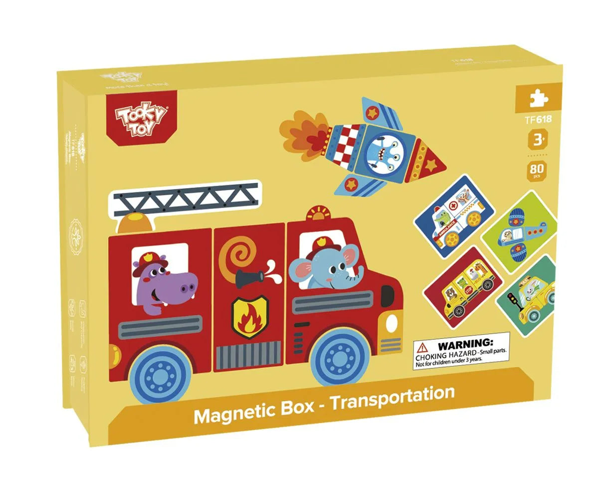 wooden transportation box - tooky toys - wooden toys