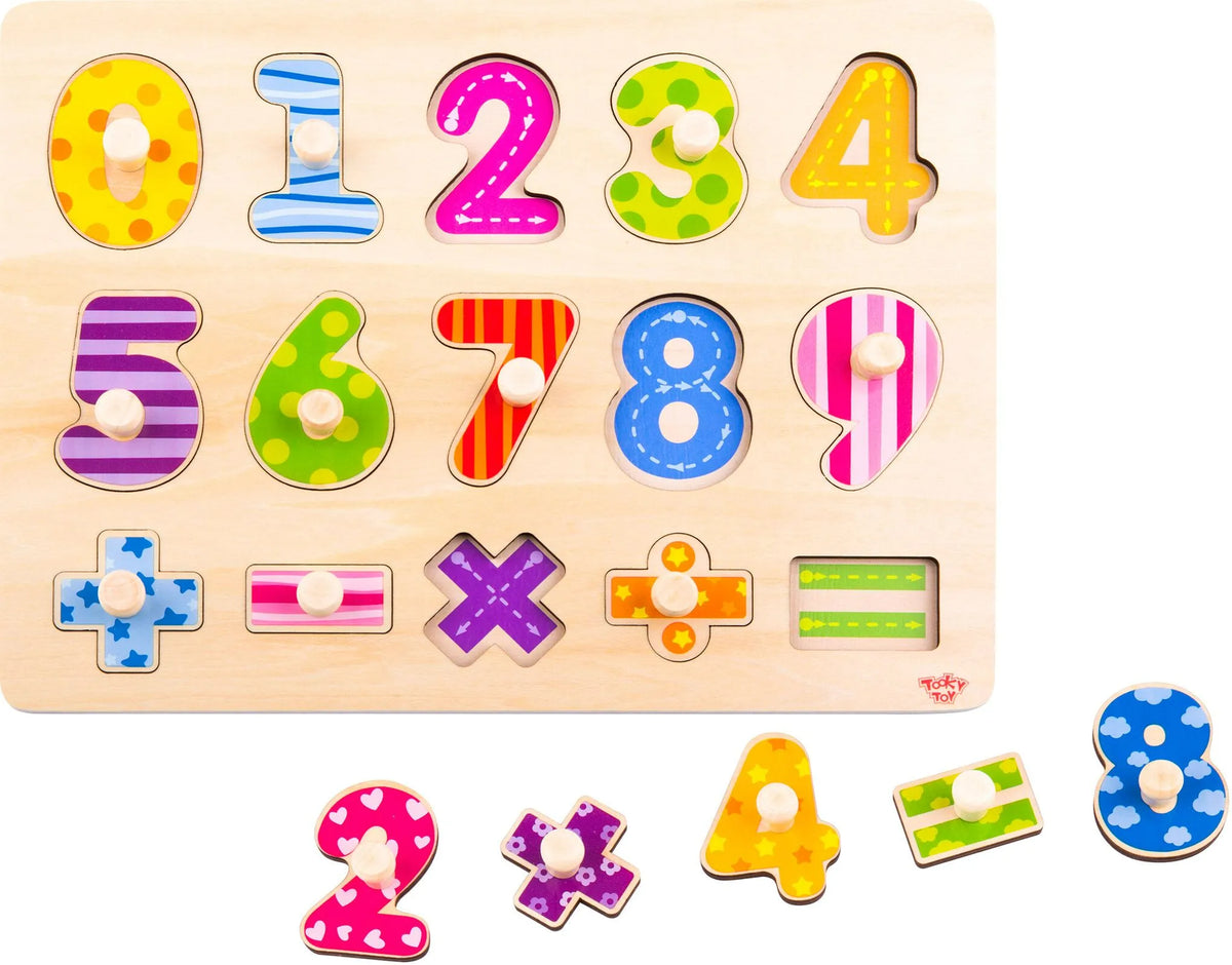 Wooden Number Puzzle | Wooden toys – The Toy Room