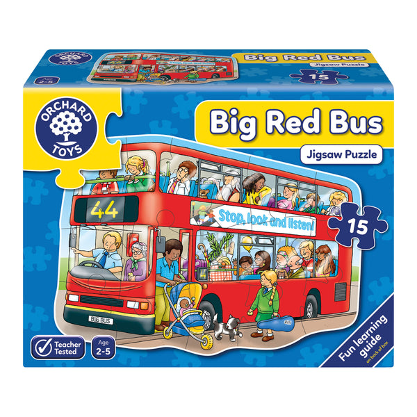 Big Red Bus jigsaw puzzle for kids